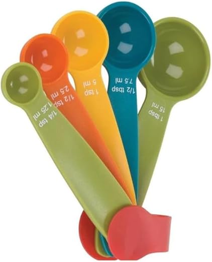 Multi Measurement Spoon Set – 5 Pcs | Colorful Different Volume Measuring Spoon Set 1.25ml, 2.5ml, 5ml, 7.5ml and 15ml | Unique Cup Use for Home Kitchen,Hotel (Pack of 1) ā…