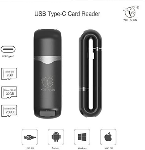 Micro SD Card Reader, USB Type C Card Reader, 2IN1 Mobile Phone Stand, USB Type C to USB 3.0 Thunderbolt OTG Portable Memory Card Reader Micro SDXC, Micro SD, Micro SDHC Card