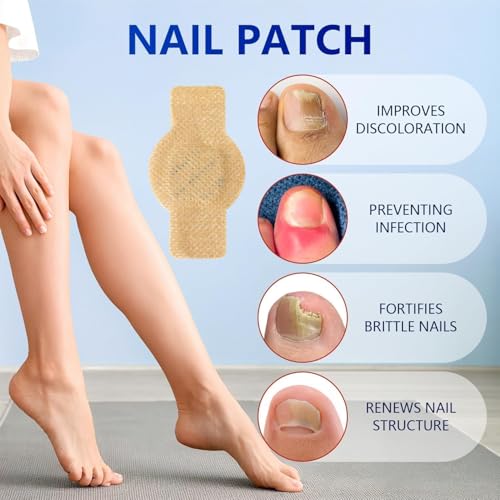 Image of Advanced Fungal Nail Patch Treatment - Powerful Antifungal Solution | Targets Nail Fungus at the Root | Easy-to-Use Patch for Toenail & Fingernail | 21 Patches (Pack of 1)