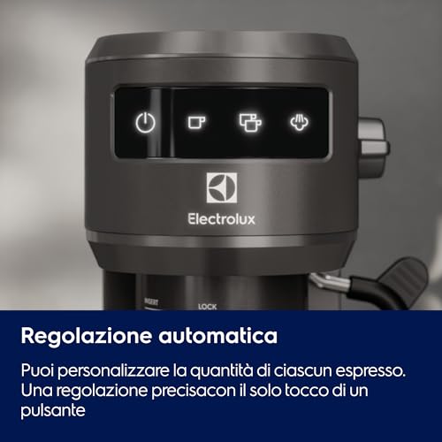 Electrolux Explore 6 Macchina per Caffè Espresso e Cappuccino E6EC1-6BST, 2 tazze, tecnologia ThermoBlock, set filtro 2-1 incluso, Caffè in Polvere e Cialde E.S.E., colore nero - immagine 5