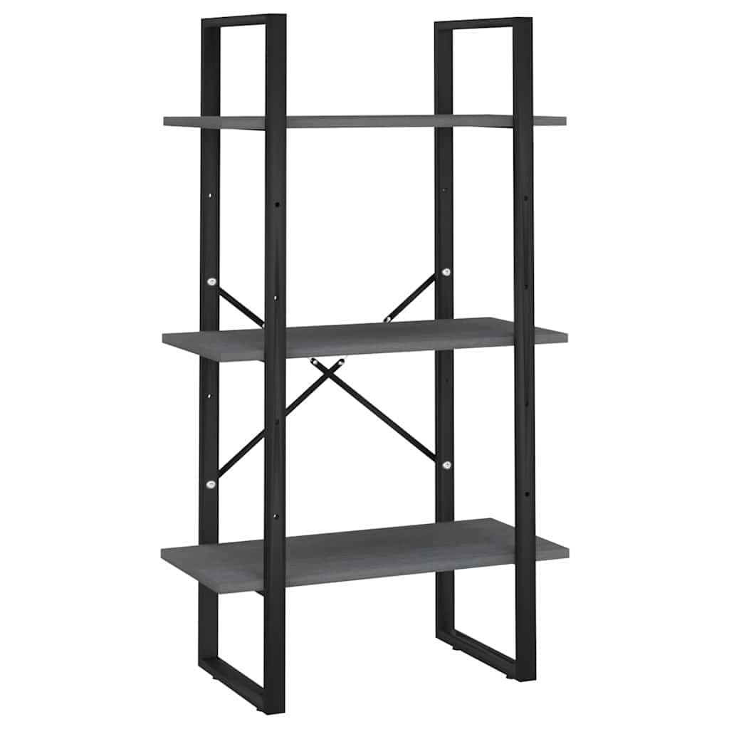 Hothingwell Scaffale portaoggetti grigio 60 x 30 x 105 cm in legno di pino