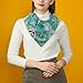 Dancing Raccoons Palm Leaves Silk Like Head Scarf for Women Bandana for Hair Wrapping Fashion Accessory Square Hair Scarves 25