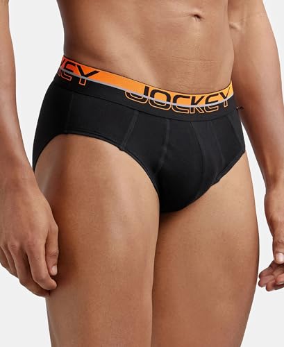 Image of Jockey FP01 Men Super Combed Cotton Solid Brief with Ultrasoft Waistband