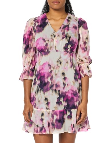 Robe DKNY sans manches en crêpe scuba avec logo pour femme chic
