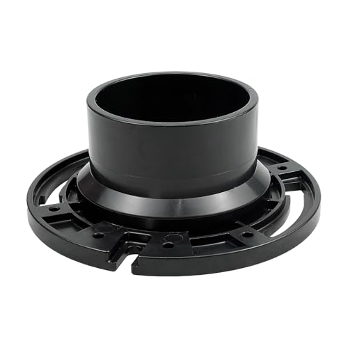 Image of RV Toilet Seal and 3 Inch Socket RV Toilet Flange Kit Compatible with RV 300 /310 /320 Toilets Replacement for 385345892 Flange and 385311658 Flush Seal and 385311652 Base Seal 3 in 1 Combo Kit (Black)