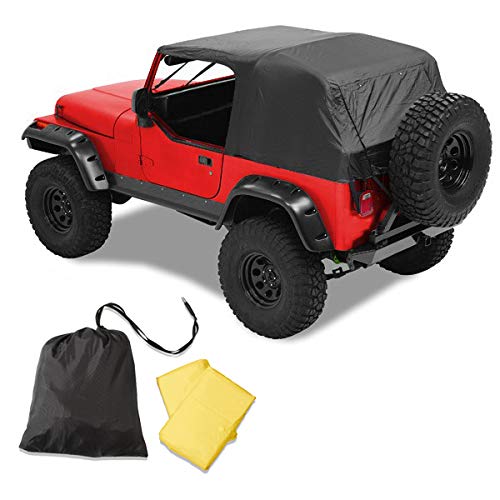 Pavement Ends by Bestop 56811-01 Black Emergency Top for 1992-1995 Wrangler