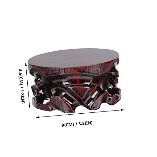 Doitool 1Pc Jade Home Display Rack Riser Support Statue Delicate Plant Wood Pot Holder Chinese Teapot Ornament Base Stool Storage Wooden For Stand Goods Flowerpot Style Planter #TOP3