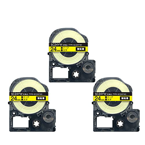 �L���O�W���p �e�v�� PRO �݊� �e�[�v�J�[�g���b�W SC24YW 24mm ���S�� 3�Z�b�g ���e�[�v ������