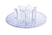 Bonnoces 8-tier Large Cupcake Stand - Acrylic Clear Round Cake Tower - Tiered Serving Dessert Holder - Holds 150+ standard cupcakes - Perfect for Wedding, Birthday,Baby Shower, Christmas and big event