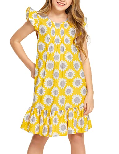 Arshiner Vestito estivo da bambina con maniche a