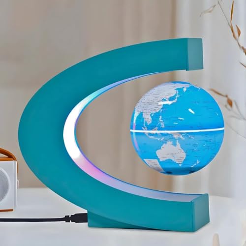 Luminária Antigravidade Magnética Globo Flutuante, Iluminação LED, Rotação 360 Graus, Decoração Escr
