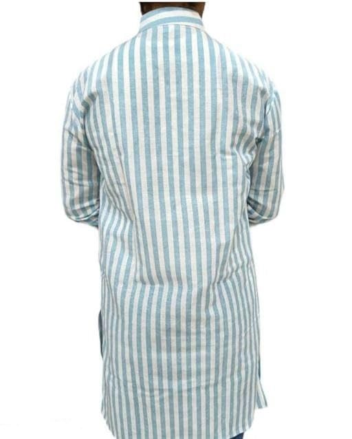 Image of Men Kurta Long Sleeve Regular Fit Classic Ethnic for Casual Festive and Function Occasions