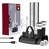 Lecone 7 in 1 Elektrischer Korkenzieher Set, Edelstahl Korkenzieher Elektrisch FlaschenÃ¶ffner WeinflaschenÃ¶ffner, Automatische WeinÃ¶ffner mit USB Lade Geschenkset, fÃ¼r Zuhause, Restaurant, Party