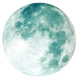 FUNOMOCYA シーライト発光 月のウォールステッカー 剥がせる壁 リビング 寝室 オフィス用インテリアデカール 素材 窓やにも適用 取り付け簡単