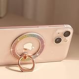Mindsky Magnetic Phone Ring Holder for iPhone 14 13 12 Magsafe Accessories Adjustable Finger Phone R
