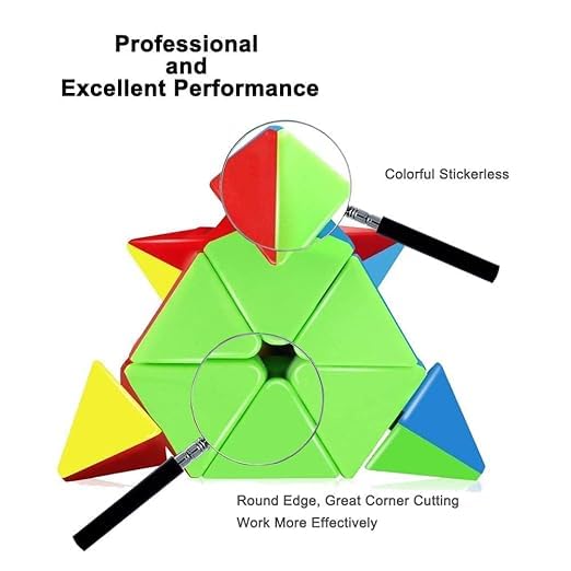 Image of Pyraminx Speed Cube for Kids & Adults | Smooth Rotation, Durable Build, Brain Puzzle Toy (Pyramid)