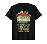 Vintage April 1966 60 Years Old 60Th Birthday Men Women T-Shirt