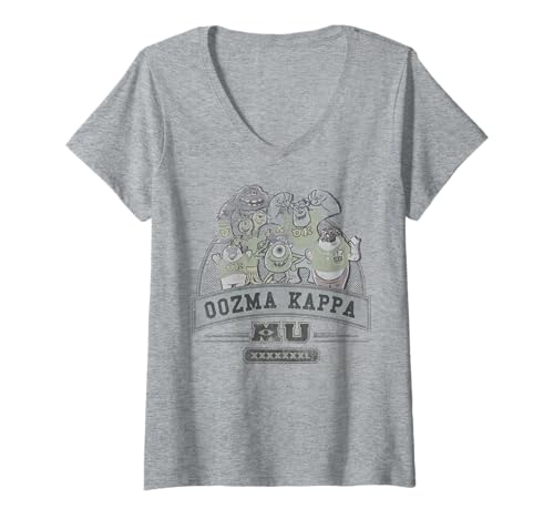 Image of Womens Disney Pixar Monsters University Oozma Kappa Group V-Neck T-Shirt