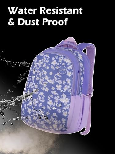 Image of Lavie Sport Orchid Laptop Backpack | 37 Liters | Fits Upto 16 Inch | Laptop Compatiable | Rain Cover | Gift for Boys & Girls