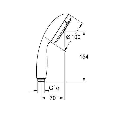 Regadera GROHE Tempesta 100 con 2 patrones de rociado miniatura 2