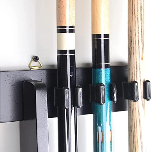 Support mural pour queues de billard en bois dur massif 71,5 cm
