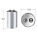[UL Recognized] FOCSPROD 25 uF 25 MFD ±6% 370V/440V CBB65B AC Capacitor, Round Capacitor Replacement, 25 uF 440 Volt HVAC for AC Unit Fan Motor Start or Heat Pump or Condenser Straight