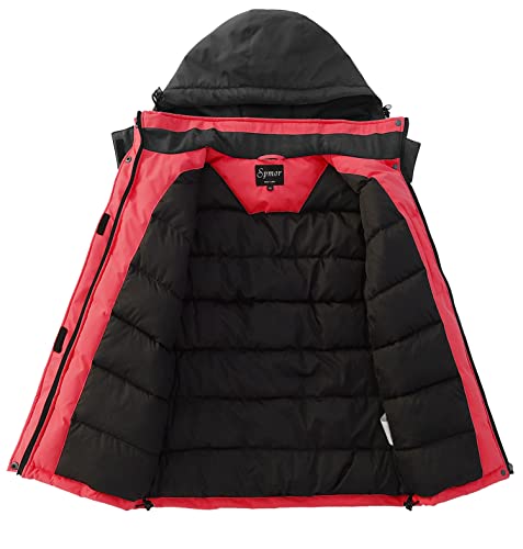 Image of Women's Waterproof Ski Jacket Hooded Snowboard Coat Warm Winter Snow Jackets