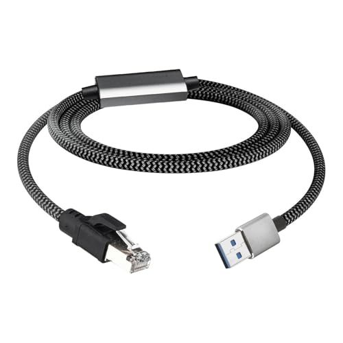 Leehitech 3M MKrbg USB A to LLAN A_v^[P[u 1000Mbps M` USB A to RJ45 C[TlbgϊP[u ڐڑxȂThunderbolt 3/4Am[gp\RAMacBookAmac