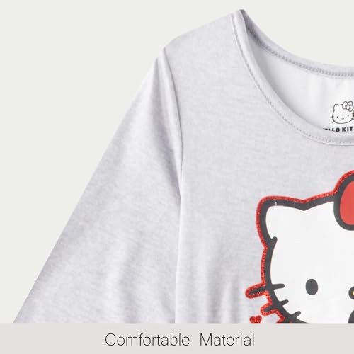 Hello Kitty Sanrio Girls Long Sleeve Dress for Toddlers and Big Kids2