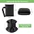 BoArt Outdoor Faucet Cover Socks for Winter Freeze Protection, 5.9" W x 9" H, Hose Bib Covers for Wall Taps Outside, Waterproof & Frost Free Insulated Spigot Cover, 2 Pcs Faucet Socks Black