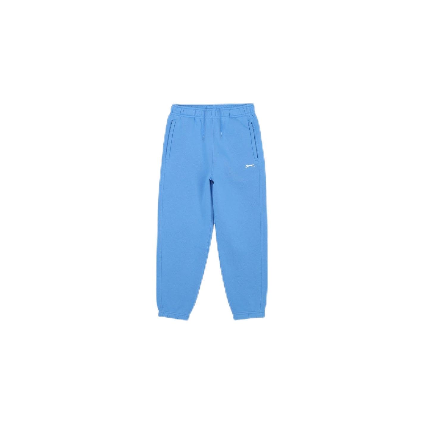 Slazenger Light Blue Kids Hem Fleece Pants Junior Jogging Bottoms 11-12 Years