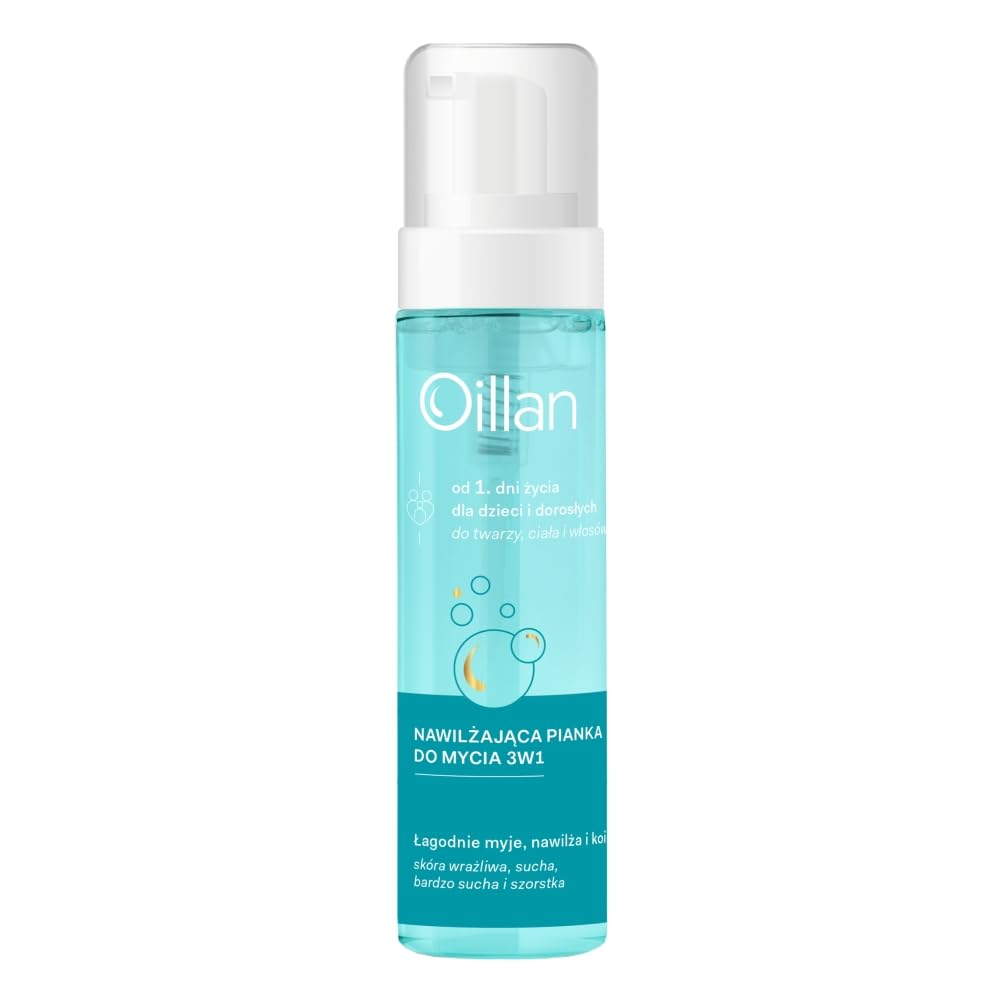 Oillan Nawilżająca pianka do mycia 3w1 200 ml