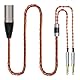 Monosaudio High End Kopfhörer Upgrade Kabel 4pin XLR Stecker to (Dual) 3.5mm PTFE Isolierung 1,5m HiFi Audio Ersatzkabel mit 16Adern Twist OCC Kupfer Leiter für HE4XX/HE-400i/HE560/HE-350/HE1000