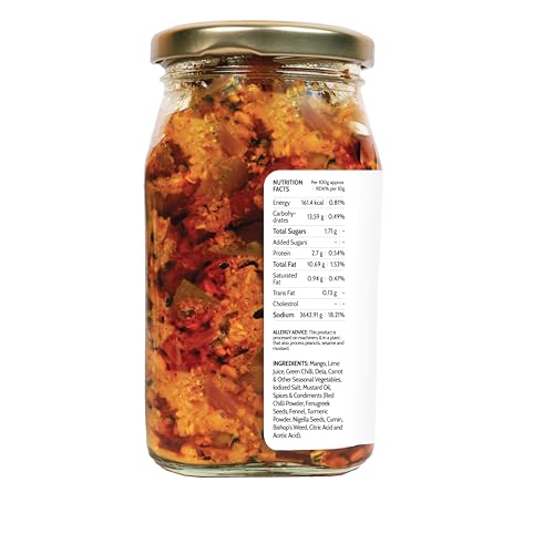 Image of Homemade Love Punjabi Mix Vegetable Pickle in Mustard Oil (400g) | Premium Homemade Pickle crafted with mix of Carrots Raw Mango Green Chilli Lemon and Seasonal Vegetables | No Artificial Preservatives | Tangy & Spicy homemade achar