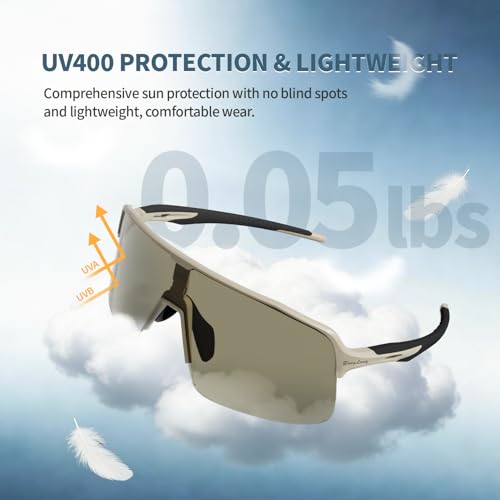 Image of BangLong XL 150MM Polarized Sport Sunglasses for Men Women UV400 Protection | TR90 Flexible Frame, TAC Scratch-Resistant Lens, 0.85oz Ultralight for Running Hiking Cycling Driving Baseball