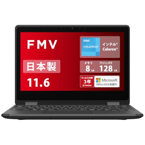 FMV xm m[gp\R 2in1 { LIFEBOOK WQ1/K1 (MS Office 2024/Win 11/11.6^/Celeron/8GB/tbV 128GB) QHV[Y AZ_WQ1K1_Z889