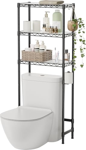 SINGAYE Over-The-Toilet Storage Rack 3-Tier Bathroom Organizer and Storage Shelf Over Toilet with...