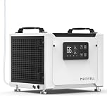 Moiswell 35L Commercial Dehumidifier with Pump, Efficient Moisture Removal for Home Damp, Basement, Laundry – Continuous Drain Hose, Large Display, Low Noise Operation