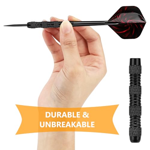 Image of Accmor Metal Tip Darts, Steel Tip Darts, 14 Grams Professional Metal Darts, Darts Metal Tip Set, Metal Darts for Dartboard