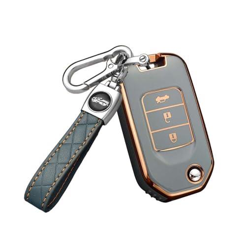 HIBEYO Coque de clé de Voiture Intelligente - 3 Boutons