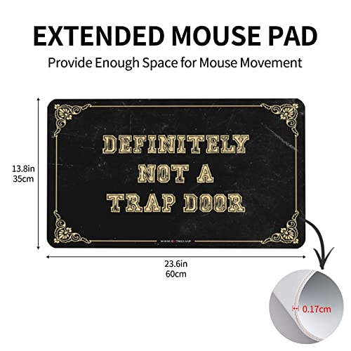 Tapis de souris chat Definitely Not A Trap pour bureau - 4