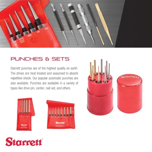 image for Starrett Steel Automatic Center Punch with Adjustable Stroke - 5-1/4