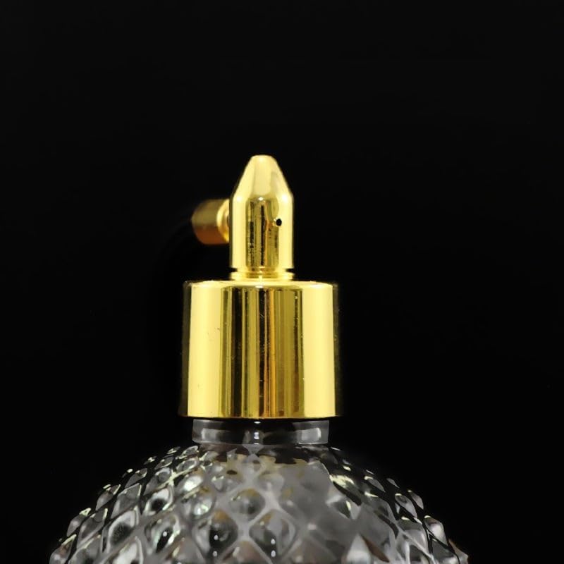 100ml Crystal Vintage Style Perfume Bottle Gold Silver Long Spray Tassels Atomizer Pump Refillable Glass Bottles Makeup Tool (Gold)4