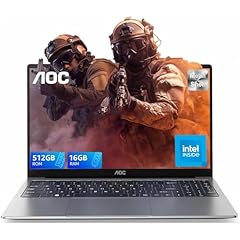 AOC PC Portatile N-97 CPU(Up to 3,6GHz), Computer Portatile 16GB DDR4 RAM 512GB SSD(Fino a 2 TB) Laptop, 1080P PC Portatili, 2.4G+5G WiFi/BT5.1, USB3.2, HDMI Notebook, Tipo-C (15.6 Pollici)