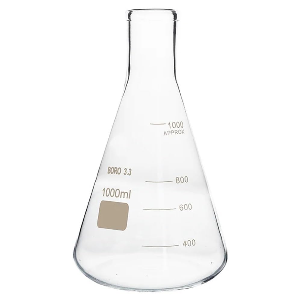 Laborausstattung und -bedarf Labor Großer Erlenmeyerkolben Glas 50ml-2000ml Erlenmeyerbecher