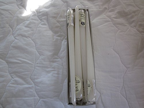 12-Inch Taper Candles by Hearthside, White, (Set of 12 Candles)