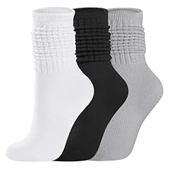 3 Pairs-white/Black/Lightgrey