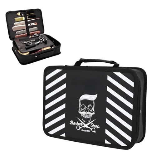 Tissting Sac à Outils de Barbier, 30 x 21.5 x 8cm Portable Étui pour Tondeuse à Cheveux pour Coiffeur, Sac à Outils pour Barbier, Kit de Toilettage,...