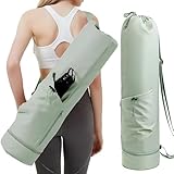 byepica Bolsa de transporte para esterilla de yoga, bolsa de yoga de poliéster con correa larga, esencial para clases de yoga, dimensiones: 29.5 x 7.5 x 7.5 pulgadas