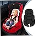 Infant Car Seat Insert, Head, Neck and Body Support Infant Stroller Cushion, Double-Sided Mesh Breathable Liner & Warm Polar Fleece Baby Car Seat Washable Mat for Newborn Toddler..